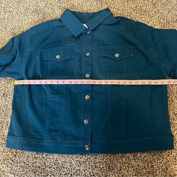 NWOT WVVY Colored Denim Jacket Women's - Picture 9 of 10